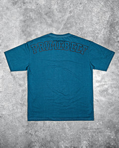 OVERSIZED TRAINING TEE – PRIMEBEEF / TEAL BLUE