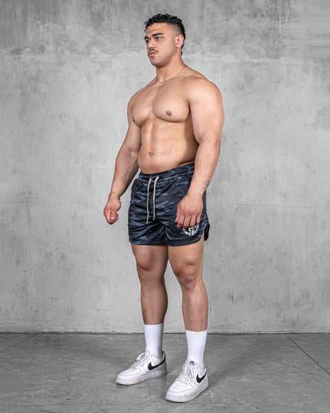 LIFTING SHORTS – PRINT / CAMO BLACK