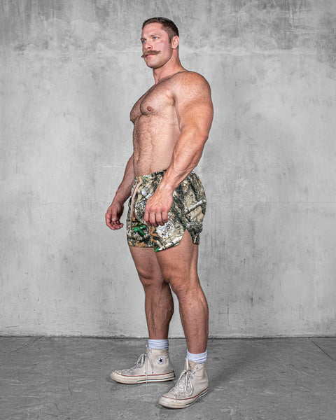 LIFTING SHORTS – PRINT / CAMO FOLIAGE