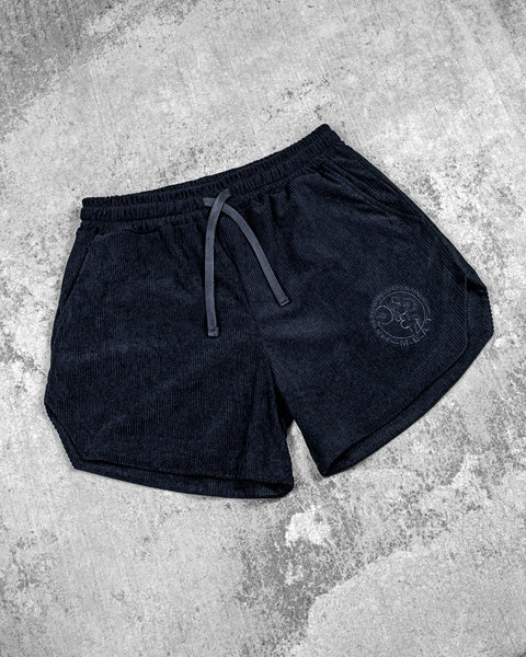 LIFTING SHORTS – CORDUROY / ALL BLACK